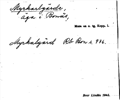 Bild på arkivkortet för arkivposten Myrkarlgärde