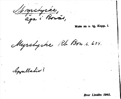 Bild på arkivkortet för arkivposten Myrstycke