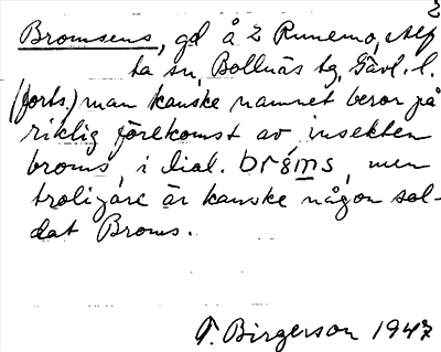 Bild på arkivkortet för arkivposten Bromsens