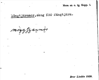 Bild på arkivkortet för arkivposten Mångtjärnmor