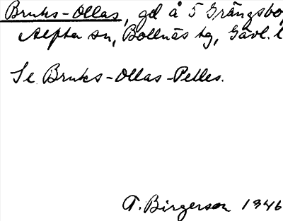 Bild på arkivkortet för arkivposten Bruks-Ollas