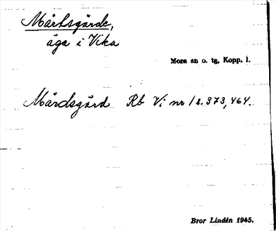 Bild på arkivkortet för arkivposten Mårtsgärde