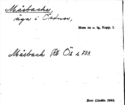 Bild på arkivkortet för arkivposten Måsbacke