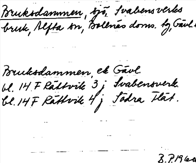 Bild på arkivkortet för arkivposten Bruksdammen