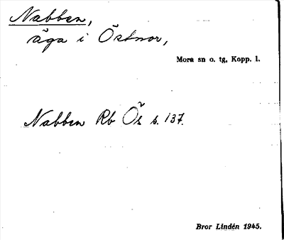 Bild på arkivkortet för arkivposten Nabben