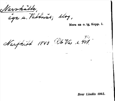 Bild på arkivkortet för arkivposten Narvkätte
