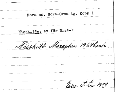 Bild på arkivkortet för arkivposten Nisskitte