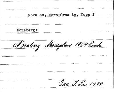 Bild på arkivkortet för arkivposten Noreberg