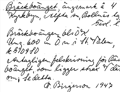 Bild på arkivkortet för arkivposten Bräckboänget
