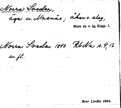 Bild på arkivkortet för arkivposten Norra Sveden