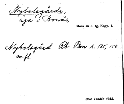 Bild på arkivkortet för arkivposten Nybolsgärde