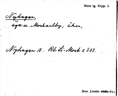 Bild på arkivkortet för arkivposten Nyhagen