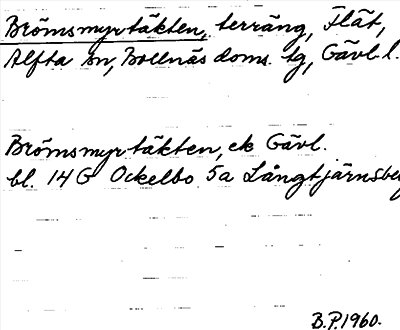 Bild på arkivkortet för arkivposten Brömsmyrtäkten