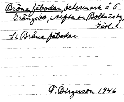 Bild på arkivkortet för arkivposten Bröna fäbodar