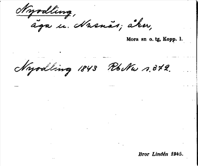 Bild på arkivkortet för arkivposten Nyodling
