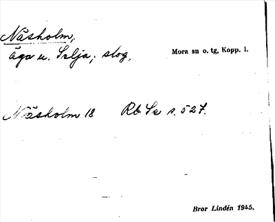 Bild på arkivkortet för arkivposten Näsholm