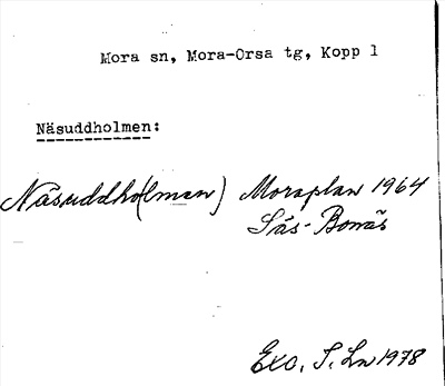 Bild på arkivkortet för arkivposten Näsuddholmen