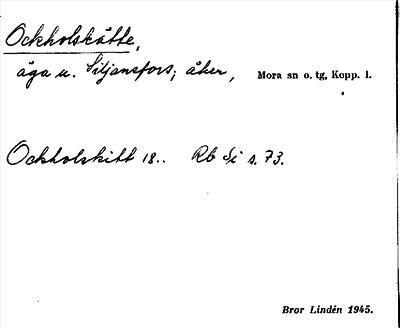 Bild på arkivkortet för arkivposten Ockholskätte