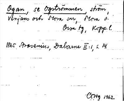 Bild på arkivkortet för arkivposten Ogan, se Ogströmmen