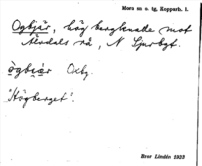Bild på arkivkortet för arkivposten Ogbjär