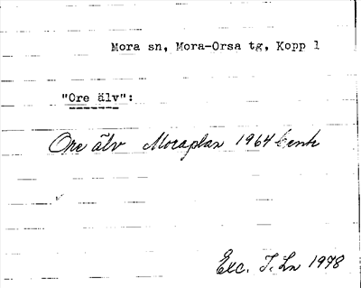 Bild på arkivkortet för arkivposten »Ore älv»