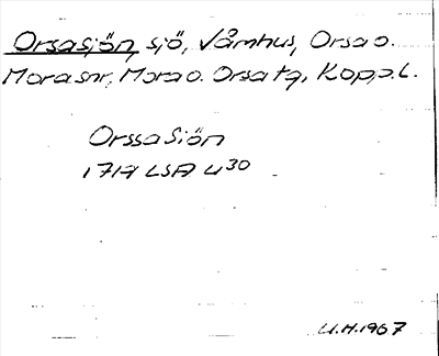 Bild på arkivkortet för arkivposten Orsasjön