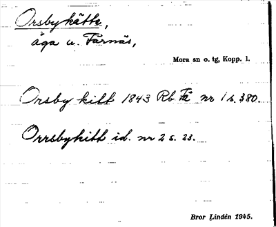 Bild på arkivkortet för arkivposten Orsbykätte