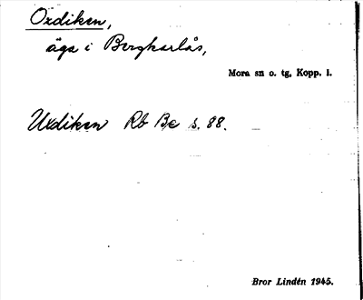 Bild på arkivkortet för arkivposten Oxdiken