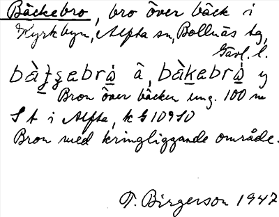 Bild på arkivkortet för arkivposten Bäckebro