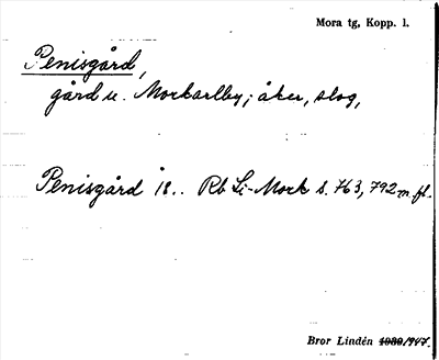 Bild på arkivkortet för arkivposten Penisgård