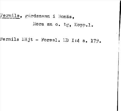 Bild på arkivkortet för arkivposten Pernils