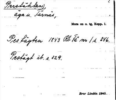 Bild på arkivkortet för arkivposten Perstäkt(en)