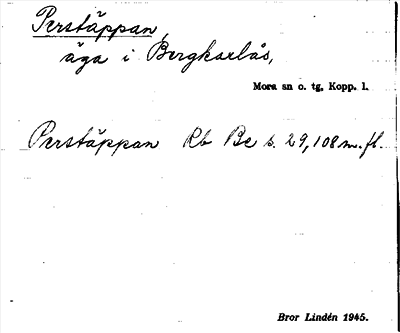 Bild på arkivkortet för arkivposten Perstäppan