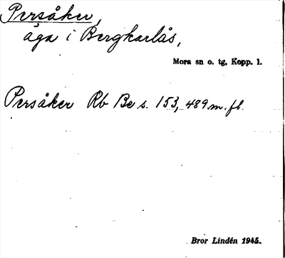 Bild på arkivkortet för arkivposten Persåker