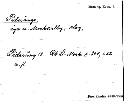Bild på arkivkortet för arkivposten Pideränge