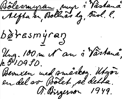 Bild på arkivkortet för arkivposten Bölesmyran