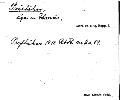Bild på arkivkortet för arkivposten Präståker