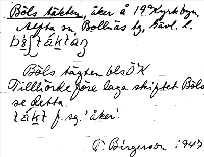 Bild på arkivkortet för arkivposten Böls täkten