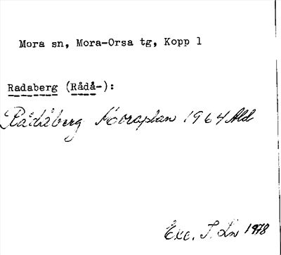 Bild på arkivkortet för arkivposten Radaberg (Rådåberg)