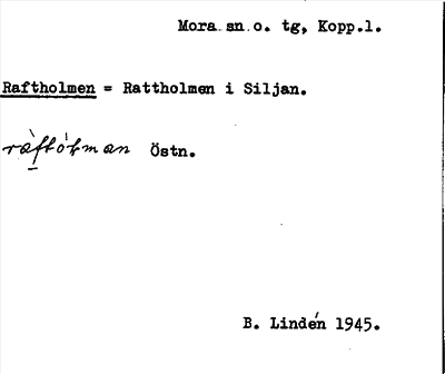 Bild på arkivkortet för arkivposten Raftholmen