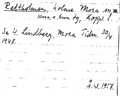 Bild på arkivkortet för arkivposten Rattholmen