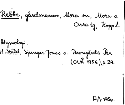 Bild på arkivkortet för arkivposten Rebbe