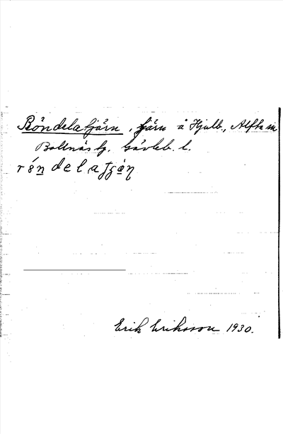 Bild på arkivkortet för arkivposten Böndelatjärn