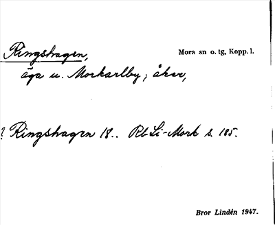 Bild på arkivkortet för arkivposten Ringshagen
