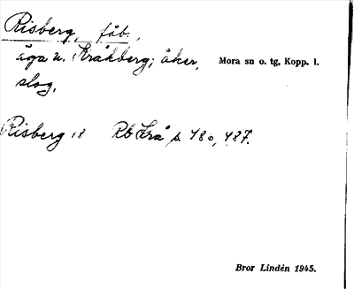 Bild på arkivkortet för arkivposten Risberg fäb.