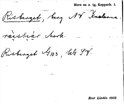 Bild på arkivkortet för arkivposten Risberget