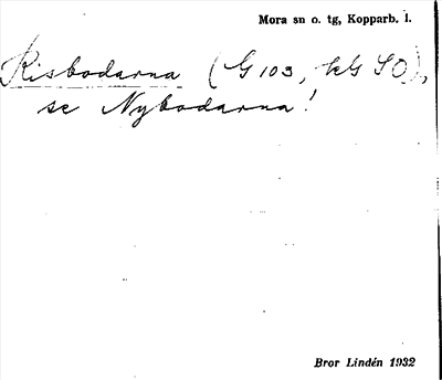 Bild på arkivkortet för arkivposten Risbodarna