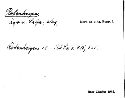 Bild på arkivkortet för arkivposten Rotenhagen
