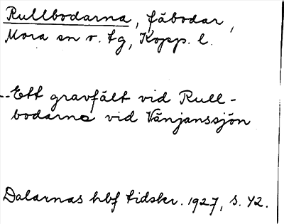 Bild på arkivkortet för arkivposten Rullbodarna