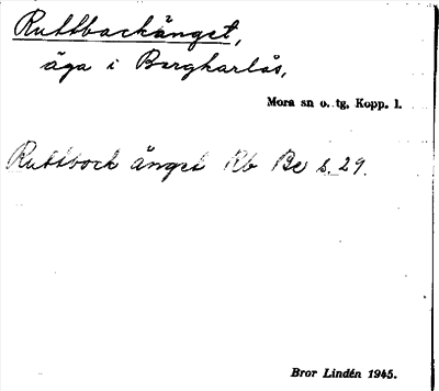 Bild på arkivkortet för arkivposten Ruttbackänget